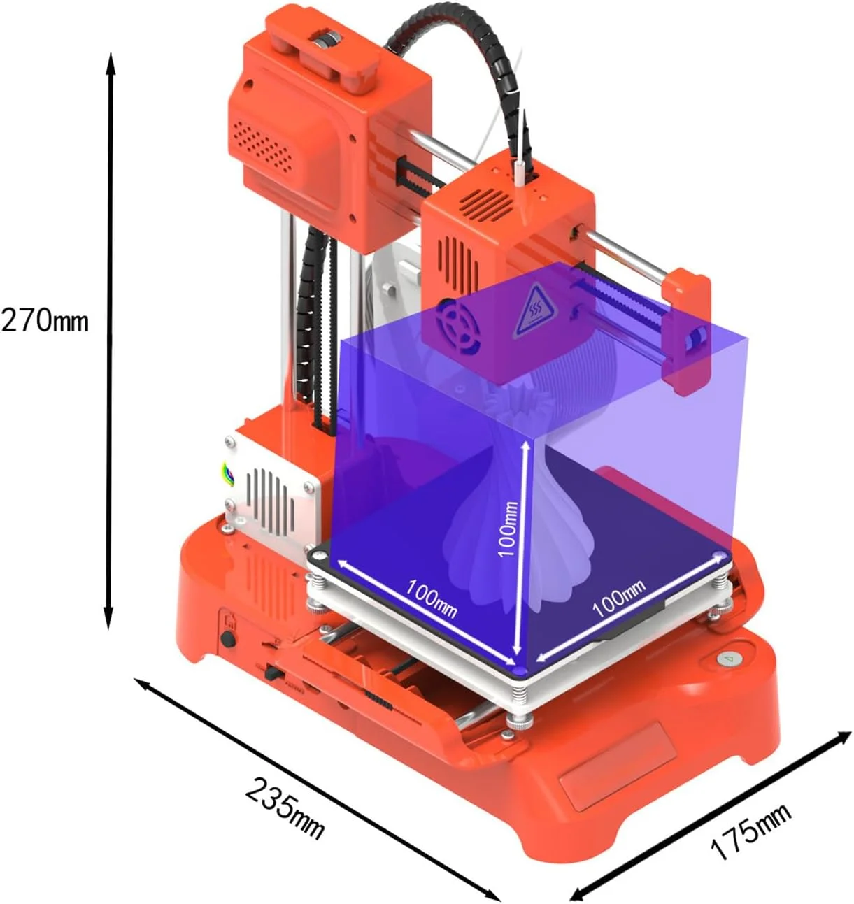 پرینتر سه بعدی کوچک VoOqo، کیت پرینتر سه بعدی رومیزی کوچک خانگی آموزشی DIY، مادربرد بی صدا، برای مبتدیان، کودکان، دانش آموزان، آموزش، همراه با فیلامنت رایگان، اندازه چاپ 100x100x100mm - مشکی پرینتر سه بعدی کوچک VoOqo، کیت پرینتر سه بعدی رومیزی کوچک خانگی آموزشی DIY، مادربرد بی صدا، برای مبتدیان، کودکان، دانش آموزان، آموزش، همراه با فیلامنت رایگان، اندازه چاپ 100x100x100mm - مشکی