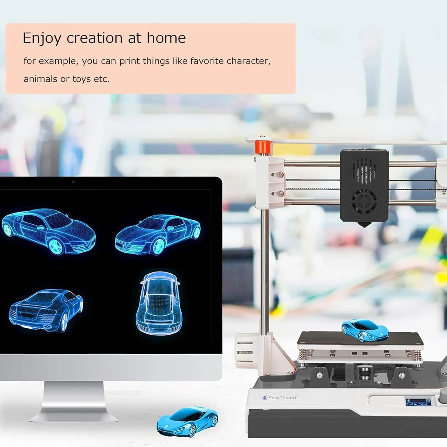 پرینتر سه بعدی VoOqo، پرینترهای سه بعدی خود تراز شونده DIY برای مبتدیان، مونتاژ آسان، اندازه چاپ 100X100X100 میلی متر، برای خانه، کودکان، مبتدیان - رنگ نارنجی پرینتر سه بعدی VoOqo، پرینترهای سه بعدی خود تراز شونده DIY برای مبتدیان، مونتاژ آسان، اندازه چاپ 100X100X100 میلی متر، برای خانه، کودکان، مبتدیان - رنگ نارنجی