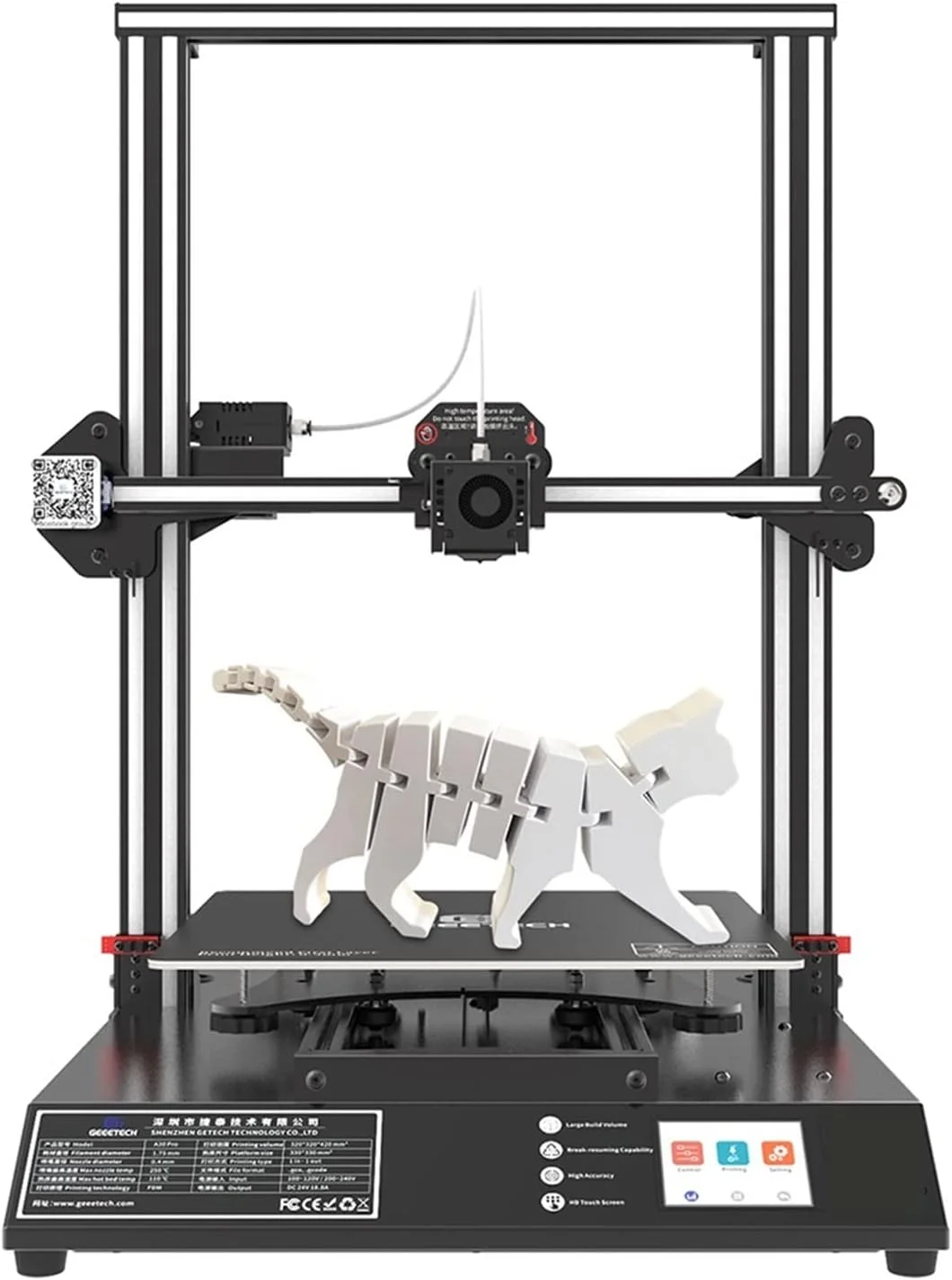 پرینتر سه بعدی A30 Pro با دو نازل، حسگر فیلامنت و چاپ بی صدا، دستگاه چاپ سه بعدی FDM پرینتر سه بعدی A30 Pro با دو نازل، حسگر فیلامنت و چاپ بی صدا، دستگاه چاپ سه بعدی FDM