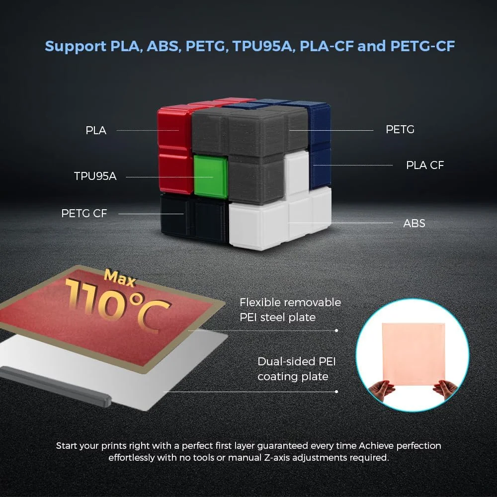 پرینتر سه بعدی Voxelab FLASHFORGE Adventurer 5M، پرینتر سه بعدی FDM با تراز اتوماتیک کامل، سرعت چاپ بالا حداکثر 600 میلی متر بر ثانیه، ساختار اصلی XY، اندازه چاپ بزرگ 220*220*220 میلی متر پرینتر سه بعدی Voxelab FLASHFORGE Adventurer 5M، پرینتر سه بعدی FDM با تراز اتوماتیک کامل، سرعت چاپ بالا حداکثر 600 میلی متر بر ثانیه، ساختار اصلی XY، اندازه چاپ بزرگ 220*220*220 میلی متر