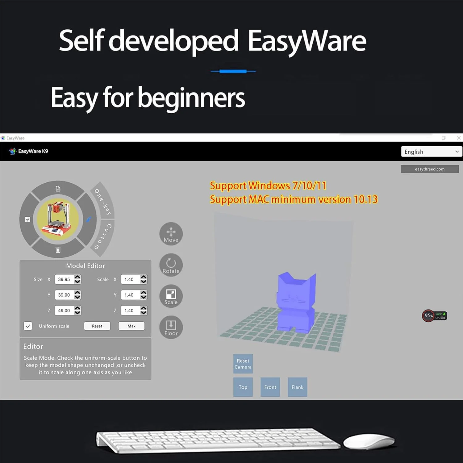 پرینتر سه بعدی VoOqo، کیت مینی پرینتر سه بعدی رومیزی قابل جابجایی، مونتاژ آسان برای مبتدیان، اندازه چاپ 100X100X100 میلی متر، برای خانه، کودکان، مبتدیان - مشکی پرینتر سه بعدی VoOqo، کیت مینی پرینتر سه بعدی رومیزی قابل جابجایی، مونتاژ آسان برای مبتدیان، اندازه چاپ 100X100X100 میلی متر، برای خانه، کودکان، مبتدیان - مشکی