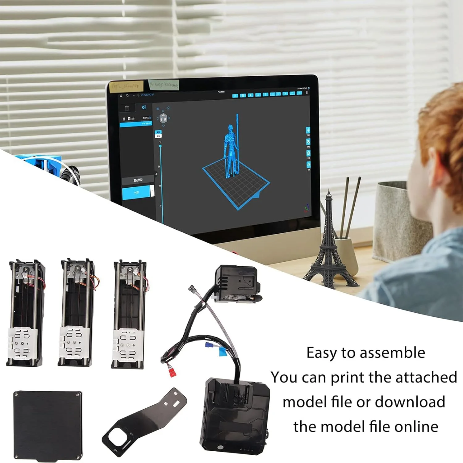 پرینتر سه بعدی VoOqo، پرینتر سه بعدی جمع و جور برای مبتدیان با کارت TF، پلتفرم قابل جابجایی چاپ با یک کلید، گرمایش یکنواخت، اندازه چاپ 100X100X100mm، برای خانه، کودکان آبی پرینتر سه بعدی VoOqo، پرینتر سه بعدی جمع و جور برای مبتدیان با کارت TF، پلتفرم قابل جابجایی چاپ با یک کلید، گرمایش یکنواخت، اندازه چاپ 100X100X100mm، برای خانه، کودکان آبی