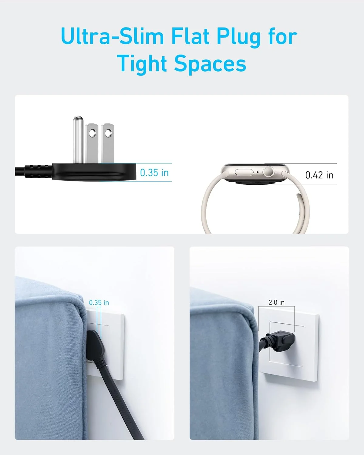 محافظ برق چند منظوره با دوشاخه تخت (2100 ژول)، 12 پریز AC، کابل افزایش طول 1.5 متری، 1 پورت USB-C و 2 پورت USB برای دستگاه های متعدد، شارژ سریع 20 واتی برای منزل محافظ برق چند منظوره با دوشاخه تخت (2100 ژول)، 12 پریز AC، کابل افزایش طول 1.5 متری، 1 پورت USB-C و 2 پورت USB برای دستگاه های متعدد، شارژ سریع 20 واتی برای منزل