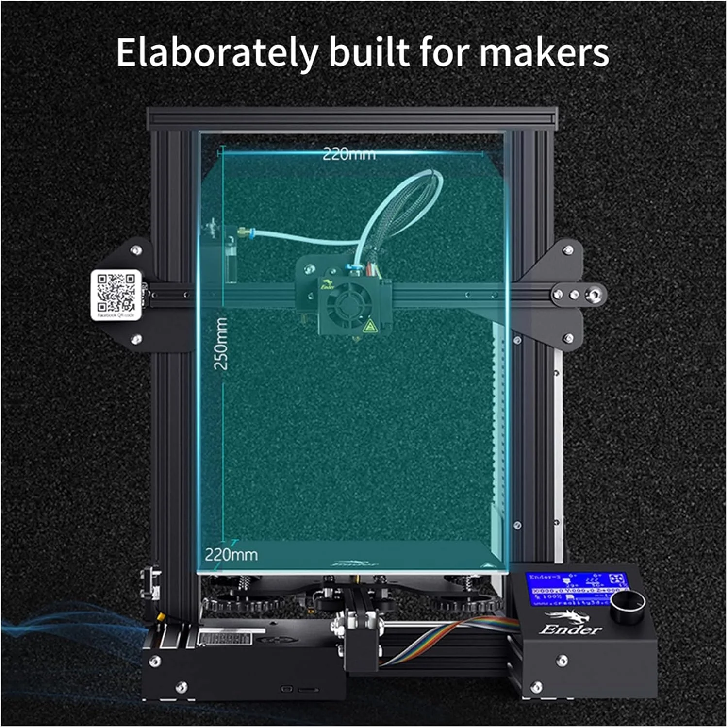 کیت پرینتر سه بعدی DIY با ابعاد چاپ 220 * 220 * 250 میلی متر، اکسترودر MK-8، صفحه ساخت مگنتی و منبع تغذیه MeanWell (رنگ: Ender 3) کیت پرینتر سه بعدی DIY با ابعاد چاپ 220 * 220 * 250 میلی متر، اکسترودر MK-8، صفحه ساخت مگنتی و منبع تغذیه MeanWell (رنگ: Ender 3)