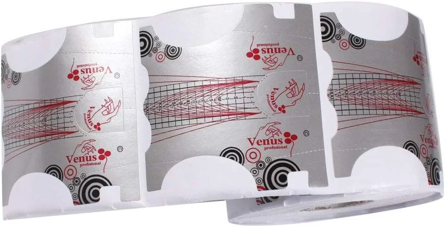 500 عدد فرم ناخن BeautyLeader، استیکرهای راهنمای طراحی ناخن برای اکریلیک، ژل UV، ابزار مانیکور و اکستنشن ناخن (1 رول / 500 عدد - نقره ای) 500 عدد فرم ناخن BeautyLeader، استیکرهای راهنمای طراحی ناخن برای اکریلیک، ژل UV، ابزار مانیکور و اکستنشن ناخن (1 رول / 500 عدد - نقره ای)