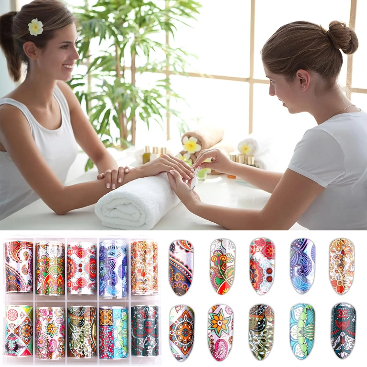 برچسب انتقال طرح ناخن ایرووامی، 10 ورق استیکر طراحی ناخن، لوازم طراحی ناخن، برگردان فویل، برچسب ناخن، ژل کاشت ناخن، تزئینات هنری برای زنان، طراحی DIY ژل کاشت پلی برچسب انتقال طرح ناخن ایرووامی، 10 ورق استیکر طراحی ناخن، لوازم طراحی ناخن، برگردان فویل، برچسب ناخن، ژل کاشت ناخن، تزئینات هنری برای زنان، طراحی DIY ژل کاشت پلی