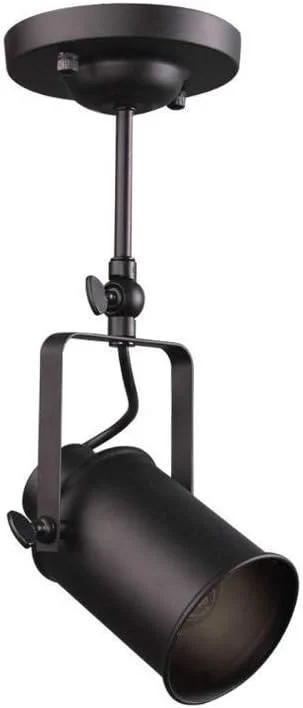 چراغ سقفی صنعتی مدل OUKA، چراغ نقطه ای قابل تنظیم E27، مناسب برای راهرو، رستوران، هتل، کافی شاپ - مشکی
