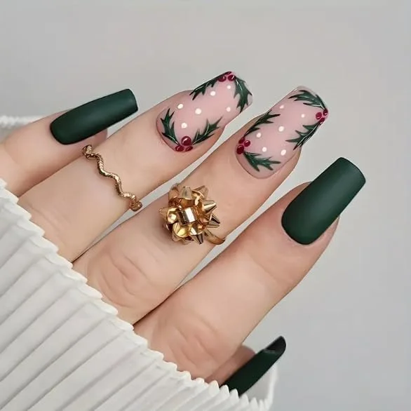 ۲۴ عدد برچسب ناخن مربعی، طرح ستاره، اکستنشن ناخن مصنوعی، ناخن های قابل جابجایی