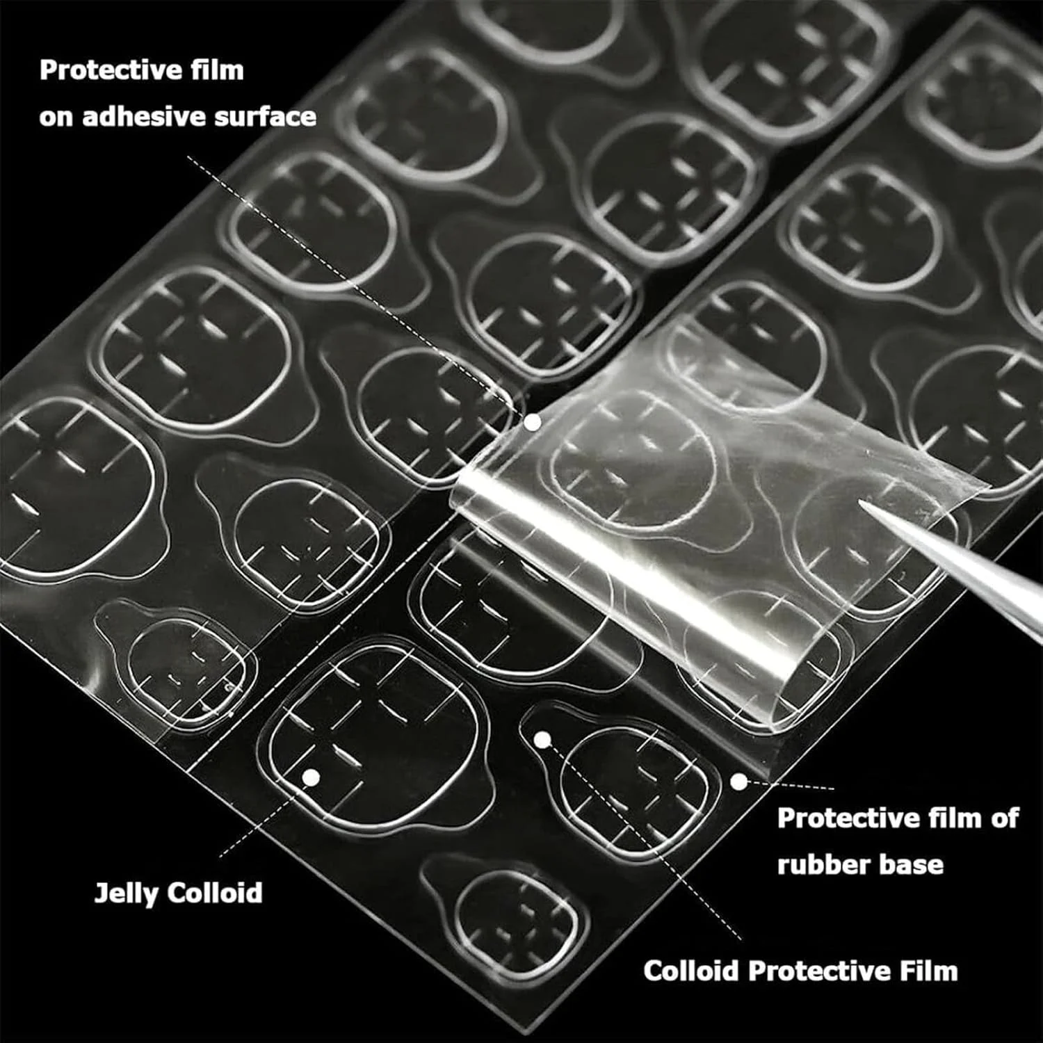 برچسب چسب ناخن YHOME، 50 ورق 1000 عدد برچسب چسبی، برچسب های دو طرفه فشاری، چسب شفاف ضد آب برای ناخن های فشاری، هنر DIY بانوان برچسب چسب ناخن YHOME، 50 ورق 1000 عدد برچسب چسبی، برچسب های دو طرفه فشاری، چسب شفاف ضد آب برای ناخن های فشاری، هنر DIY بانوان