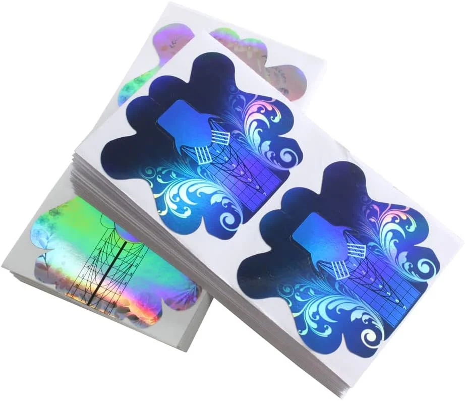 200 عدد استیکر فرم ناخن Tenaci، استیکر فرم ناخن رنگی لیزری برای ناخن های اکریلیک، ژل ناخن پلی، راهنمای نوک فرم هنر ناخن UV 200 عدد استیکر فرم ناخن Tenaci، استیکر فرم ناخن رنگی لیزری برای ناخن های اکریلیک، ژل ناخن پلی، راهنمای نوک فرم هنر ناخن UV