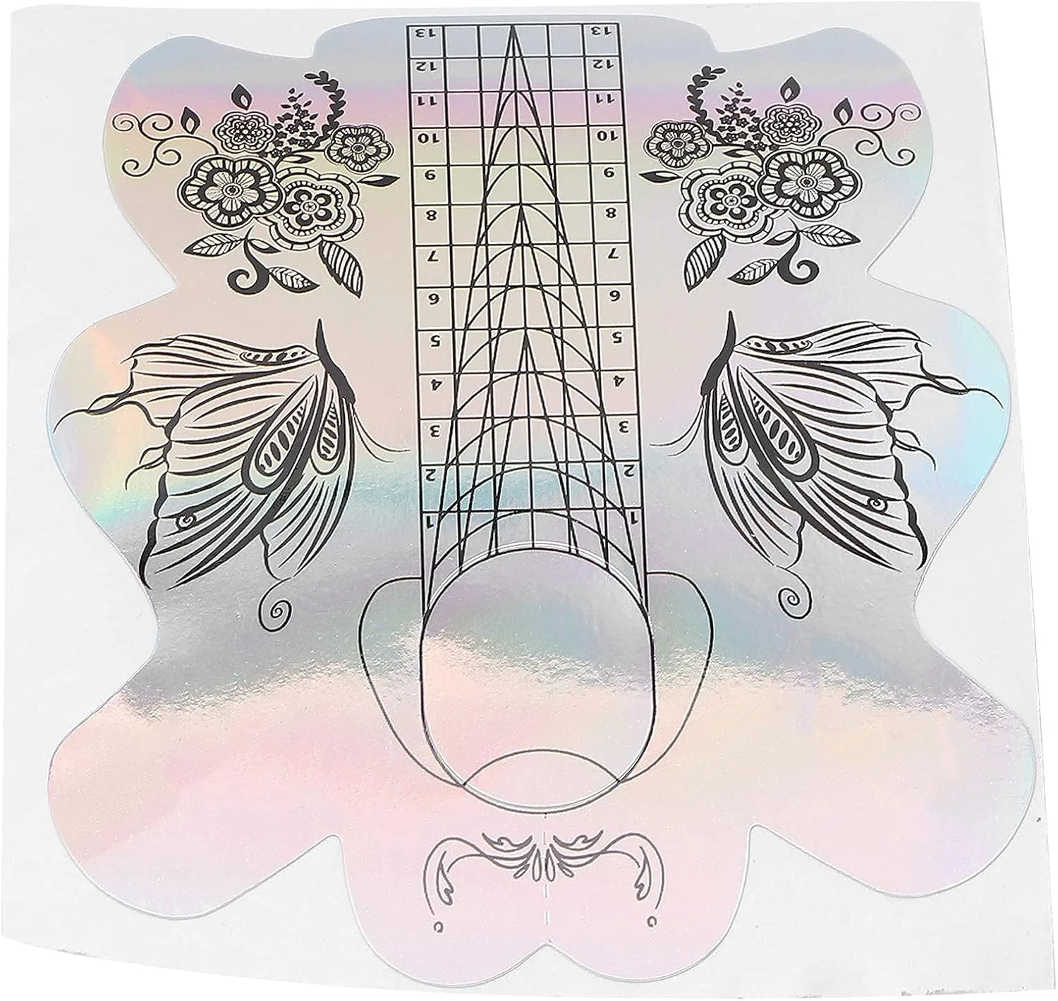 300 عدد استیکر ضخیم خود چسب برای طراحی ناخن، فرم های زیبای ژل ناخن برای بانوان 300 عدد استیکر ضخیم خود چسب برای طراحی ناخن، فرم های زیبای ژل ناخن برای بانوان