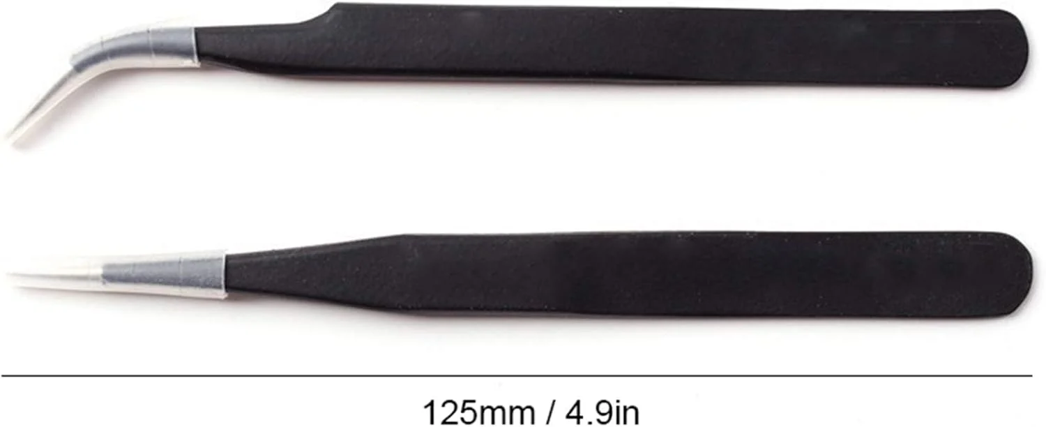 موچین طراحی ناخن، ابزار برداشتن نگین ناخن، موچین استیکر ناخن، ابزار برداشتن برچسب، موچین فویل ناخن و کاشت مژه، 2 عدد موچین مشکی برای طراحی ناخن موچین طراحی ناخن، ابزار برداشتن نگین ناخن، موچین استیکر ناخن، ابزار برداشتن برچسب، موچین فویل ناخن و کاشت مژه، 2 عدد موچین مشکی برای طراحی ناخن