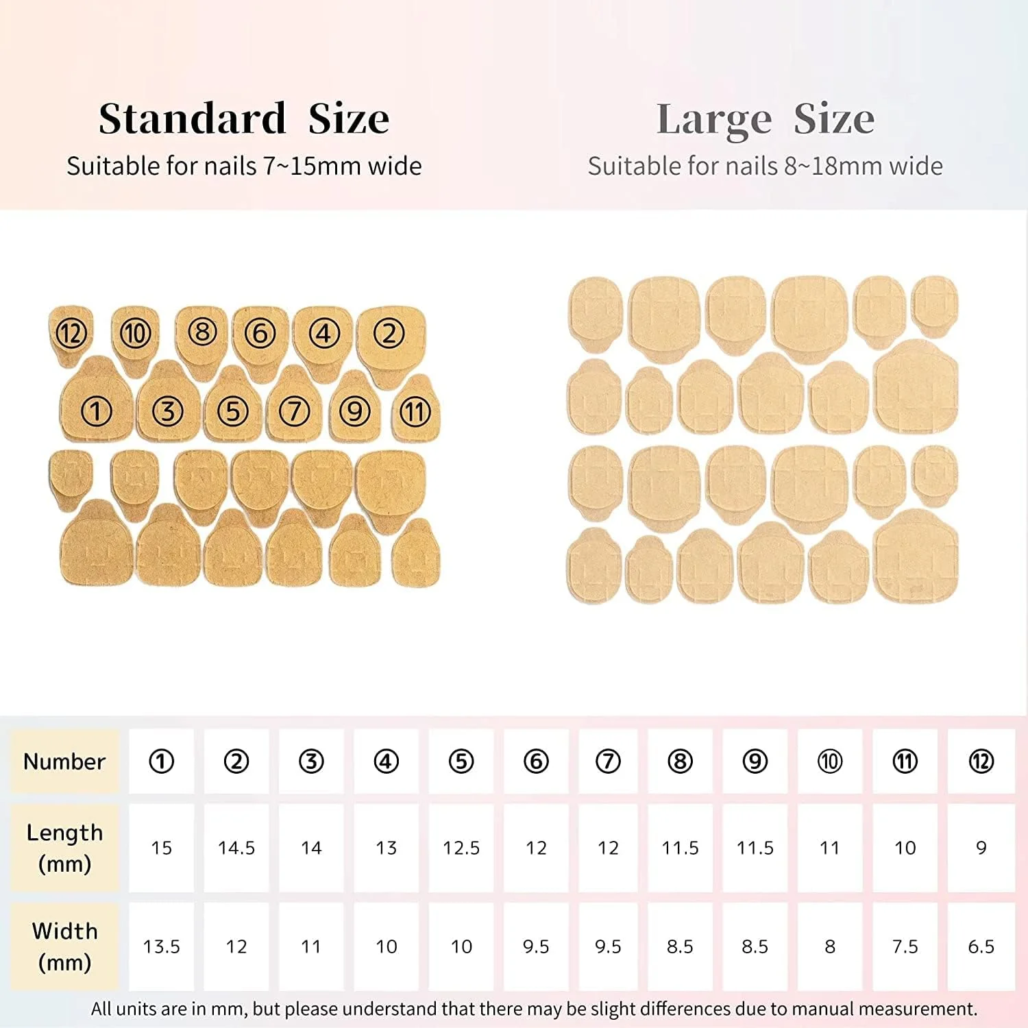 برچسب چسب ناخن، SYOSI بسته 50 عددی برچسب های چسبی ناخن برای ناخن مصنوعی چسب ژل برچسب های دو طرفه ضد آب چسبندگی قوی شفاف
