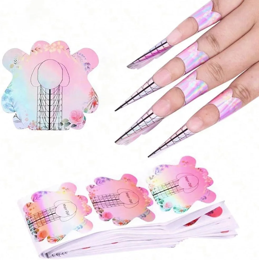 ۱۰۰ عدد برچسب فرم ناخن، فرم های ضخیم اکستنشن ناخن، راهنمای نوک اکستنشن ناخن برای لوازم جانبی هنر ناخن سالن و زیبایی، برچسب های راهنمای نوک اکریلیک، تجهیزات هنر ناخن برای سالن ۱۰۰ عدد برچسب فرم ناخن، فرم های ضخیم اکستنشن ناخن، راهنمای نوک اکستنشن ناخن برای لوازم جانبی هنر ناخن سالن و زیبایی، برچسب های راهنمای نوک اکریلیک، تجهیزات هنر ناخن برای سالن