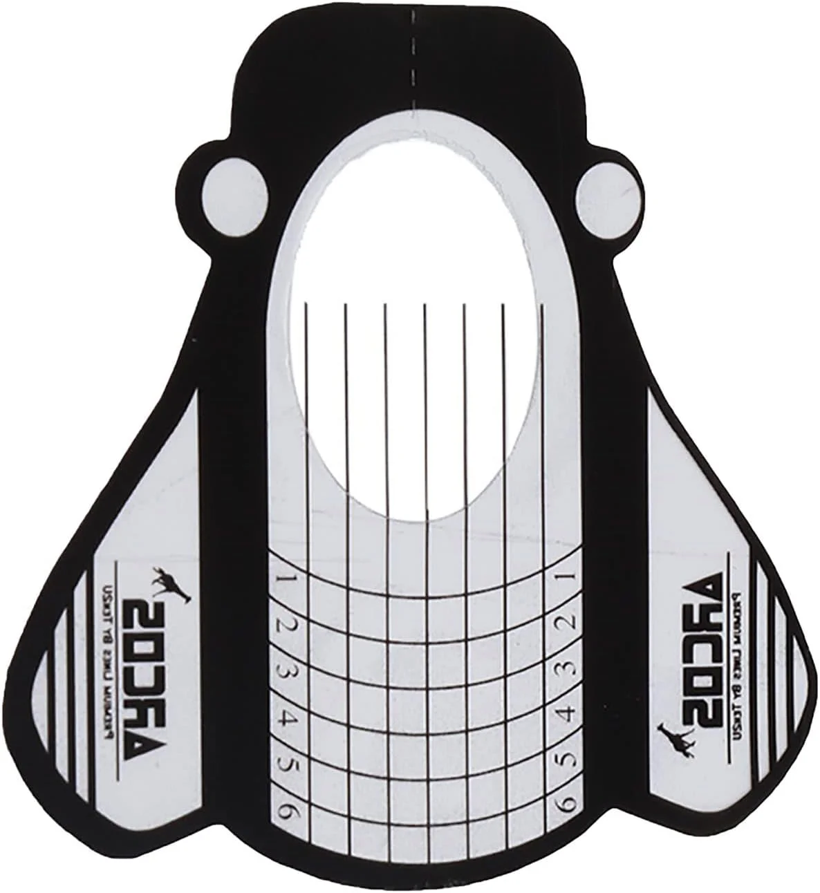 راهنمای فرم اکستنشن ناخن، برچسب نوک ناخن 13×7×2، 100 عدد، ابزار مانیکور ژل UV