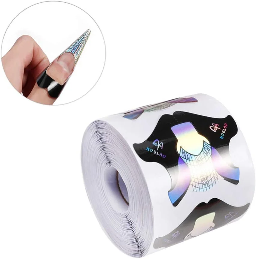 300 عدد فرم ناخن طرح ماهی برچسب های راهنمای هنر ناخن کاغذی خود چسب ابزار مانیکور اکستنشن ناخن 300 عدد فرم ناخن طرح ماهی برچسب های راهنمای هنر ناخن کاغذی خود چسب ابزار مانیکور اکستنشن ناخن