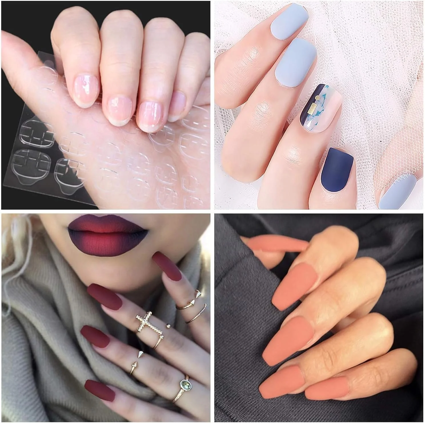 ۵۰ ورق چسب ژله ای ناخن - ضد آب، قابل تنفس، دو طرفه، فوق العاده چسبنده، شفاف، استیکرهای چسب ناخن مصنوعی انعطاف پذیر برای ناخن های پرسی و مانیکور ۵۰ ورق چسب ژله ای ناخن - ضد آب، قابل تنفس، دو طرفه، فوق العاده چسبنده، شفاف، استیکرهای چسب ناخن مصنوعی انعطاف پذیر برای ناخن های پرسی و مانیکور