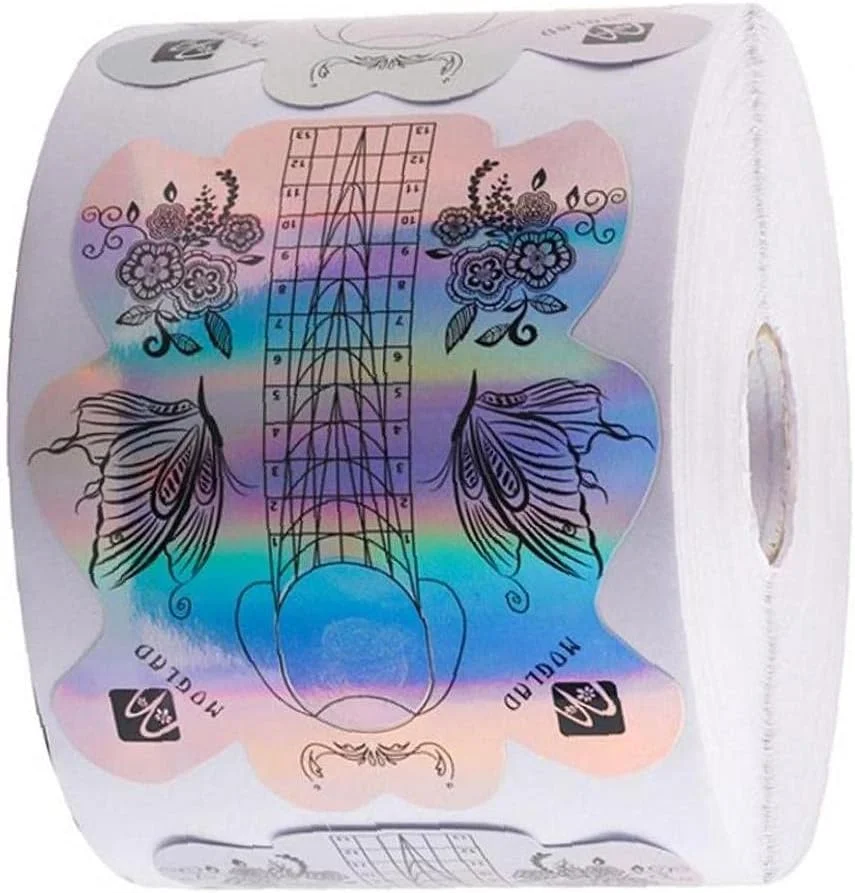 فرمر ناخن، راهنمای حرفه ای برای کاشت ناخن، استیکر نگهدارنده، ابزار ژل و اکریلیک، 300 عدد، ابزار مانیکور