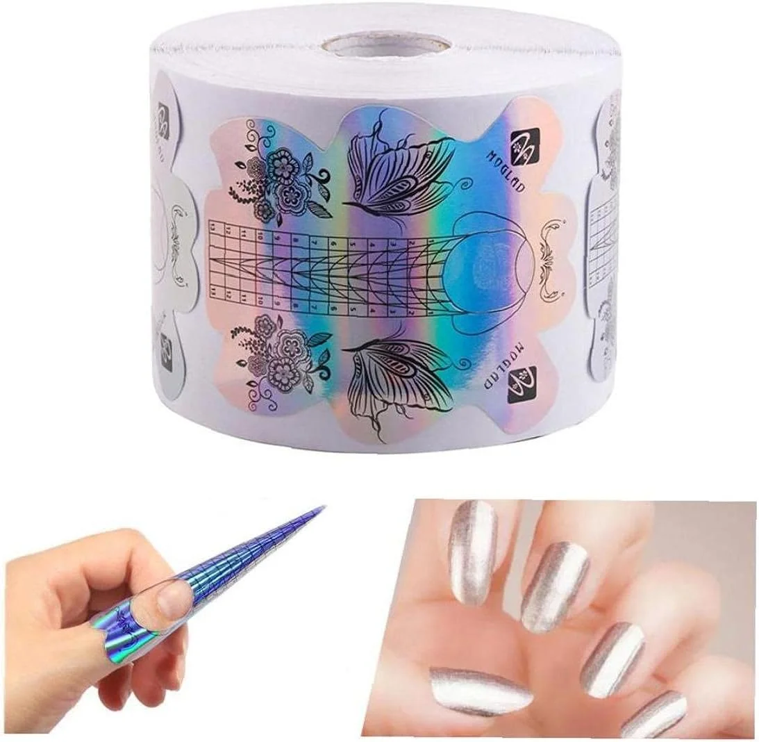 فرمر ناخن، راهنمای حرفه ای برای کاشت ناخن، استیکر نگهدارنده، ابزار ژل و اکریلیک، 300 عدد، ابزار مانیکور فرمر ناخن، راهنمای حرفه ای برای کاشت ناخن، استیکر نگهدارنده، ابزار ژل و اکریلیک، 300 عدد، ابزار مانیکور