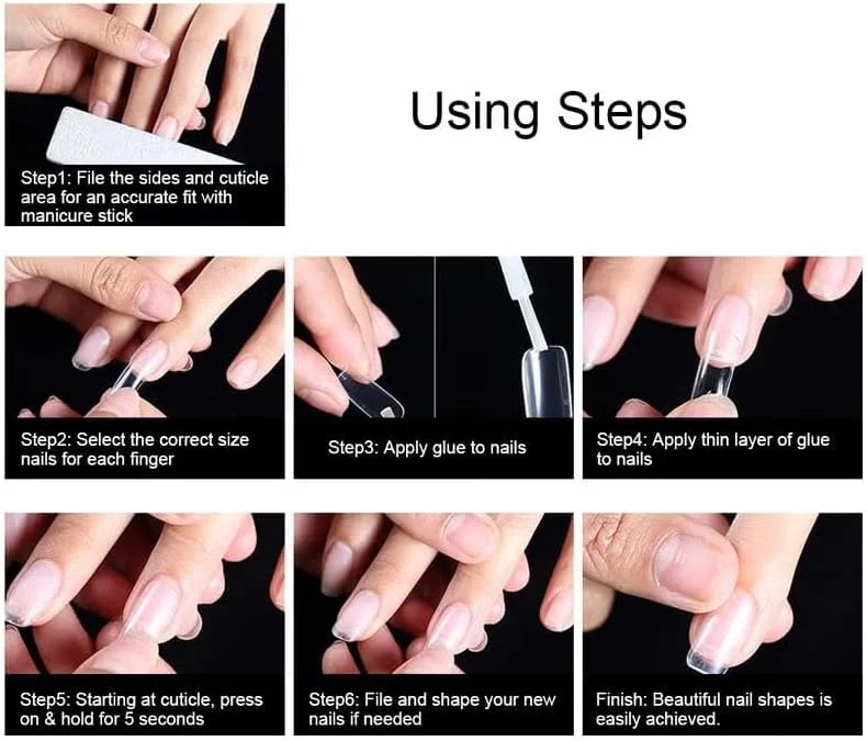 ناخن مصنوعی اریتی، برچسب های هنری ناخن برای مانیکور و پدیکور، چسبی، شفاف ناخن مصنوعی اریتی، برچسب های هنری ناخن برای مانیکور و پدیکور، چسبی، شفاف