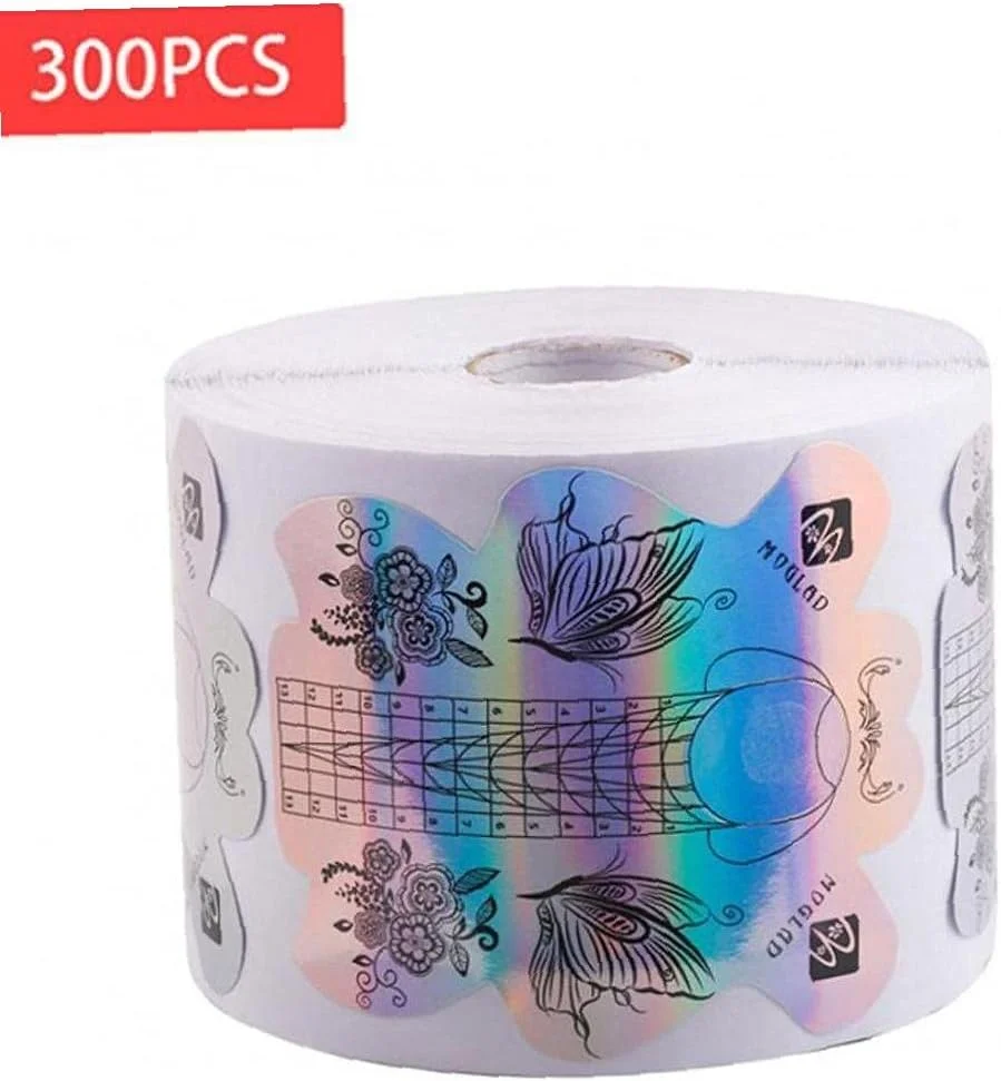 فرمر ناخن، راهنمای حرفه ای برای کاشت ناخن، استیکر نگهدارنده، ابزار ژل و اکریلیک، 300 عدد، ابزار مانیکور فرمر ناخن، راهنمای حرفه ای برای کاشت ناخن، استیکر نگهدارنده، ابزار ژل و اکریلیک، 300 عدد، ابزار مانیکور