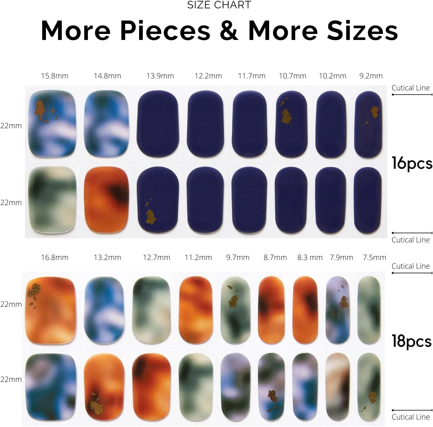 برچسب ناخن ژلی سخت شونده با UV نایلاگ، بسته 34 عددی برچسب ناخن آمبره، خود چسب، نوارهای ژل ناخن با ماندگاری طولانی، فویل ژل ناخن UV با کیفیت سالن، Illusion II برچسب ناخن ژلی سخت شونده با UV نایلاگ، بسته 34 عددی برچسب ناخن آمبره، خود چسب، نوارهای ژل ناخن با ماندگاری طولانی، فویل ژل ناخن UV با کیفیت سالن، Illusion II