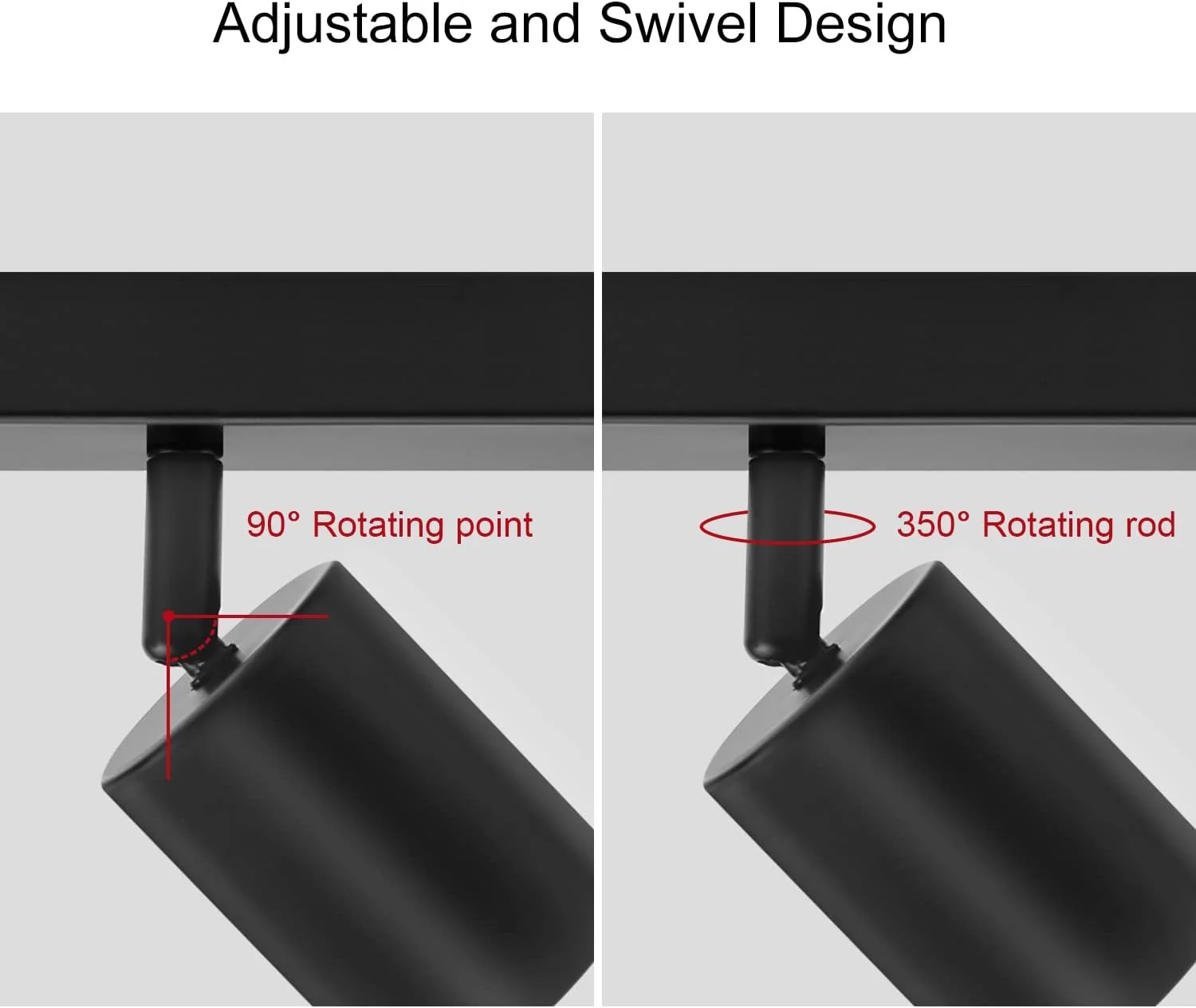 چراغ سقفی Dehobo - چراغ سقفی متمرکز مشکی مات - چراغ های سقفی با سوکت GU10، چراغ سقفی 3 طرفه صنعتی برای آشپزخانه، اتاق نشیمن، اتاق خواب، اتاق غذاخوری