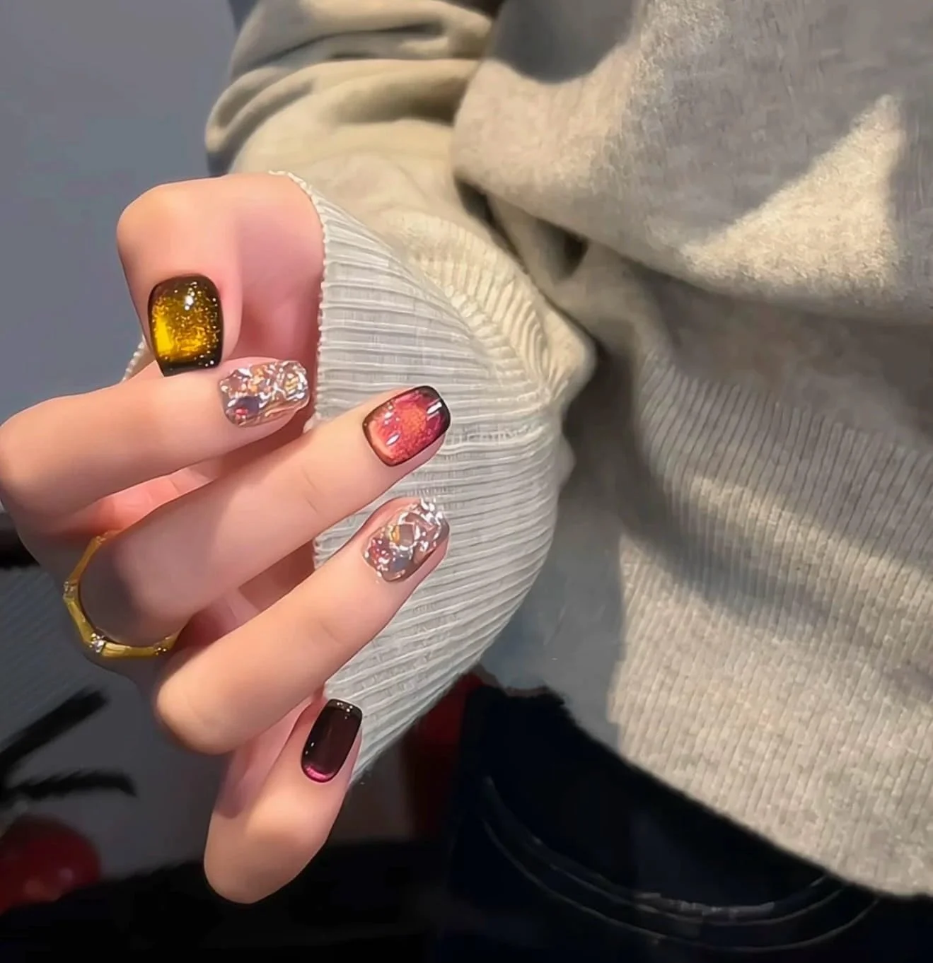 ناخن مصنوعی 14 عددی HN'LEIFAIRY، ناخن های مصنوعی قرمز کوتاه و متوسط مربعی، طرح چشم گربه ای قرمز، ناخن های مصنوعی قابل استفاده مجدد با چسب، ناخن های DIY برای زنان و دختران (MJ-صورتی کوتاه، L) ناخن مصنوعی 14 عددی HN'LEIFAIRY، ناخن های مصنوعی قرمز کوتاه و متوسط مربعی، طرح چشم گربه ای قرمز، ناخن های مصنوعی قابل استفاده مجدد با چسب، ناخن های DIY برای زنان و دختران (MJ-صورتی کوتاه، L)