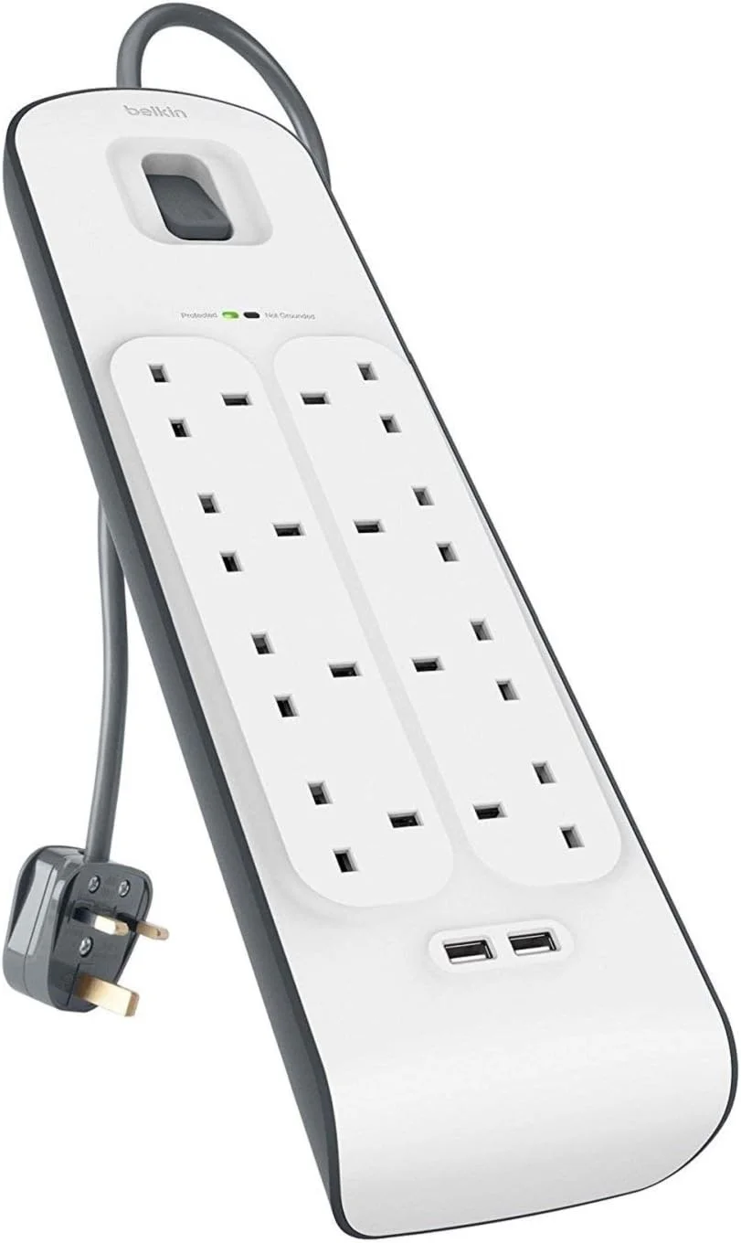 محافظ برق بلکین Surge Plus با پورت USB-C و 8 خروجی