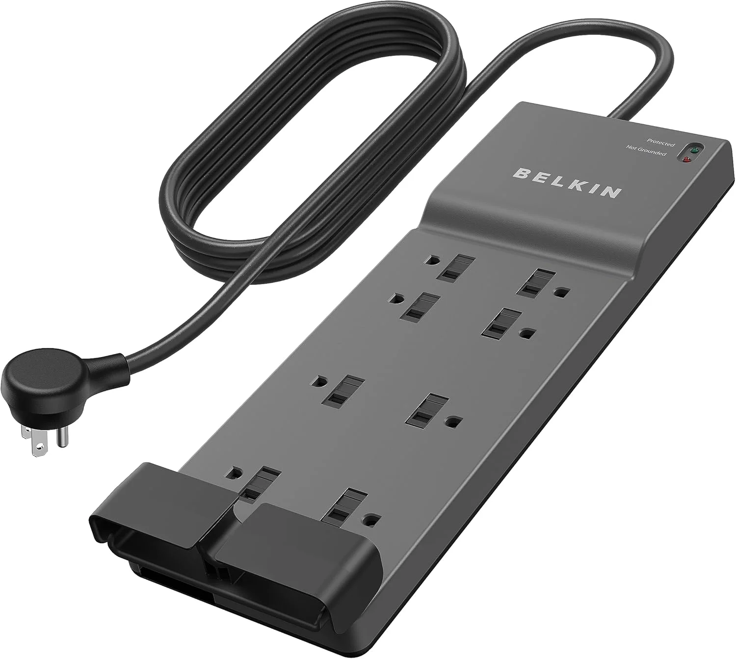 محافظ برق 8 پورت بلکین با سیم برق 6 فوتی و محافظ تلفن، BE108200-06