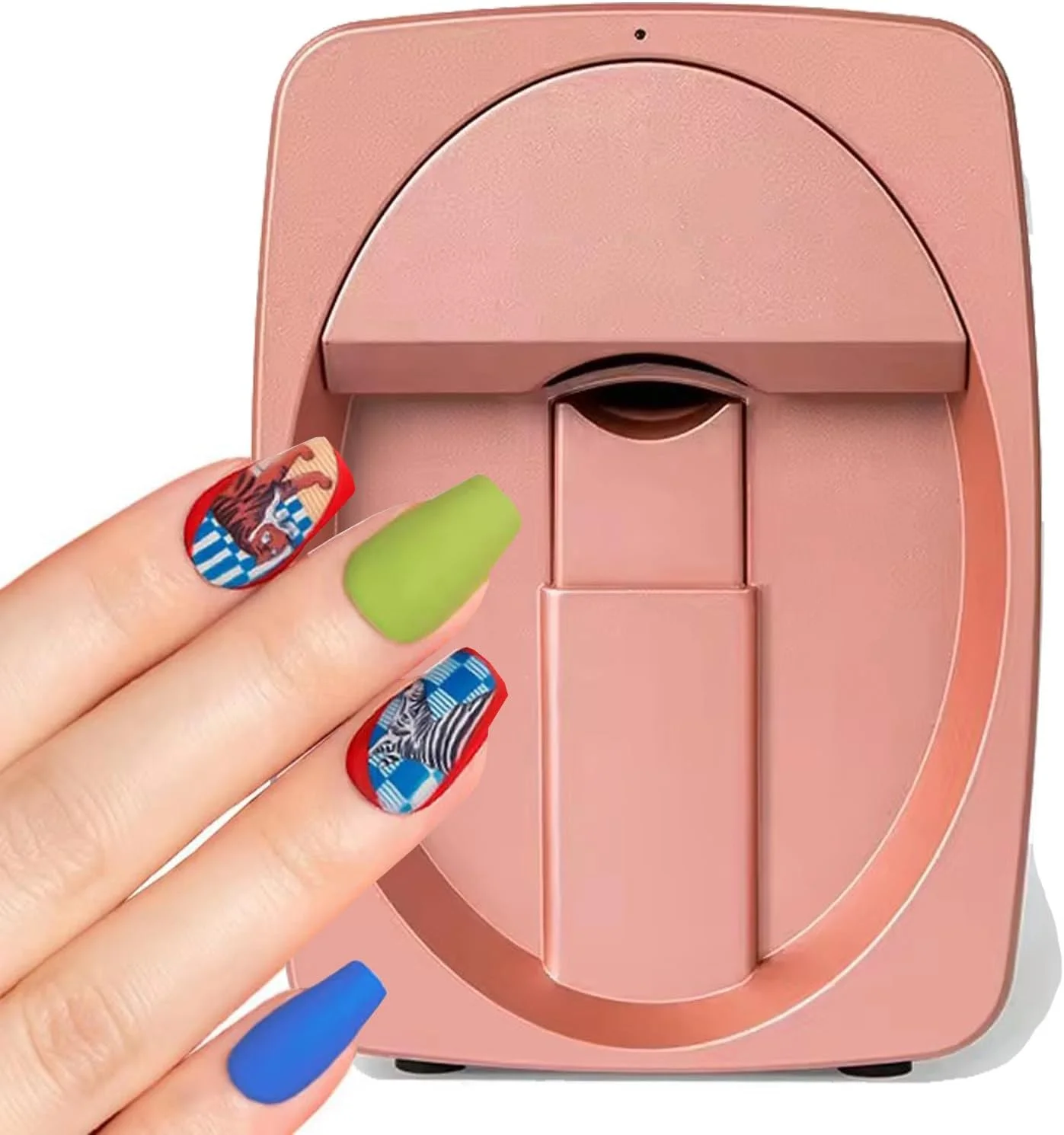 دستگاه چاپگر دیجیتال ناخن AJWYSOI، دستگاه چاپگر ناخن اتوماتیک هوشمند سه بعدی، کنترل تلفن هوشمند، کیت ژل لاک ناخن، زیبایی و مراقبت شخصی برای ناخن های خانگی دخترانه، سفید (صورتی) دستگاه چاپگر دیجیتال ناخن AJWYSOI، دستگاه چاپگر ناخن اتوماتیک هوشمند سه بعدی، کنترل تلفن هوشمند، کیت ژل لاک ناخن، زیبایی و مراقبت شخصی برای ناخن های خانگی دخترانه، سفید (صورتی)