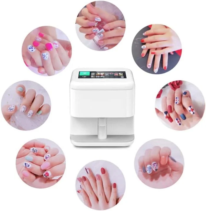 دستگاه چاپ ناخن سه بعدی هوشمند خودکار ERTUUYD، دستگاه چاپ قابل حمل ناخن، دستگاه چاپ چند منظوره هنر ناخن قابل حمل، دستگاه چاپ دیجیتال حرفه ای هنر ناخن
