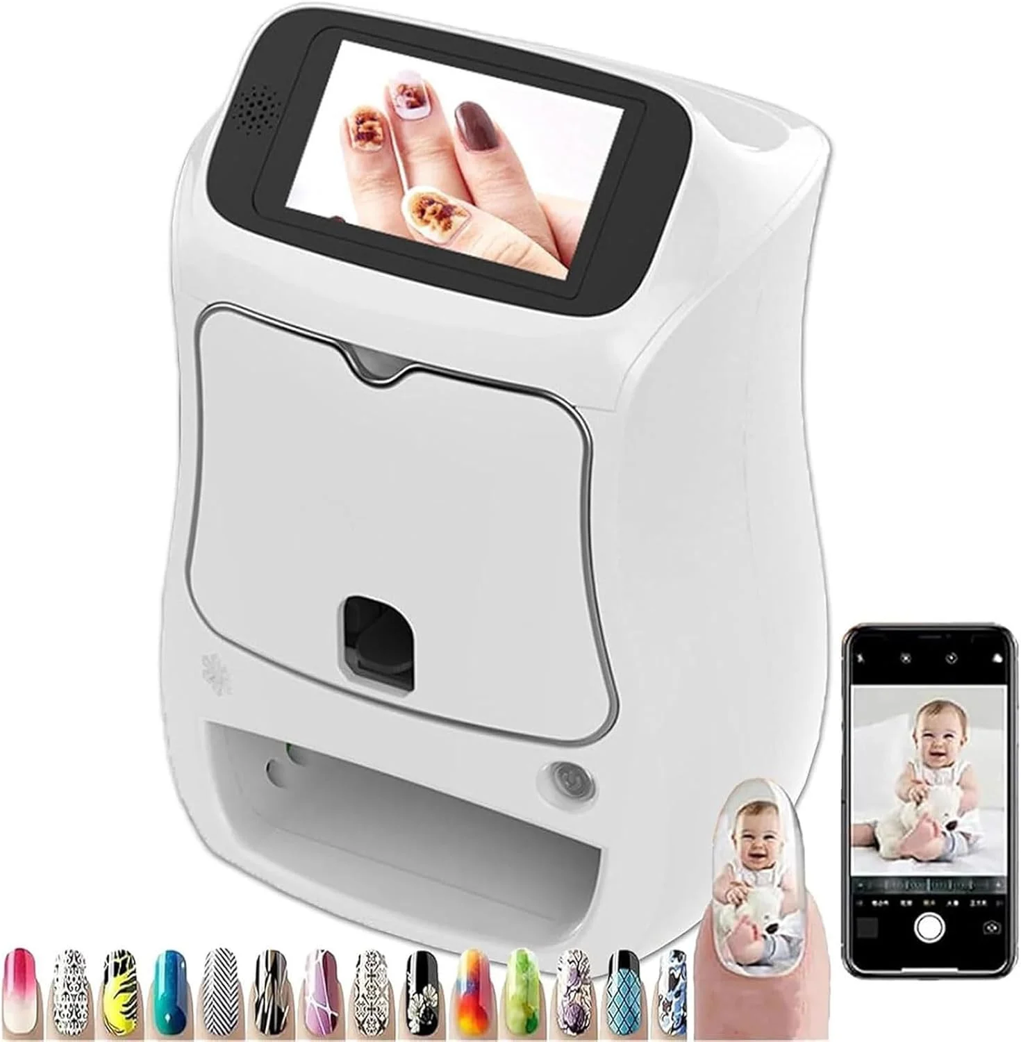 دستگاه چاپ ناخن سه بعدی اتوماتیک، دستگاه چاپگر دیجیتال قابل حمل هنر ناخن، دستگاه چند منظوره نقاشی ناخن موبایل، دستگاه هنر ناخن شخصی، پشتیبانی از WiFi/DIY، برای سالن ناخن دستگاه چاپ ناخن سه بعدی اتوماتیک، دستگاه چاپگر دیجیتال قابل حمل هنر ناخن، دستگاه چند منظوره نقاشی ناخن موبایل، دستگاه هنر ناخن شخصی، پشتیبانی از WiFi/DIY، برای سالن ناخن