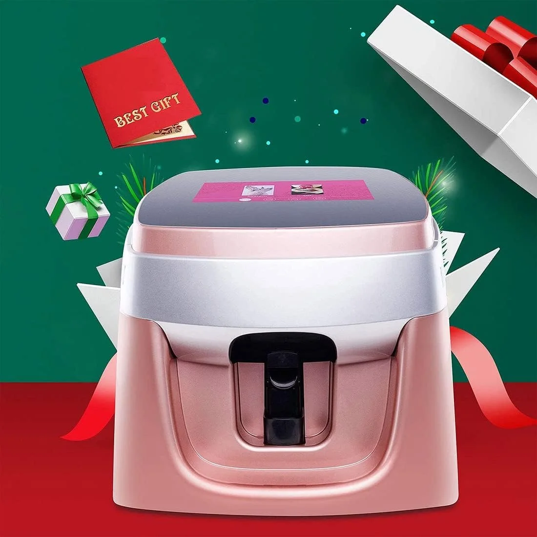 دستگاه چاپگر سه بعدی ناخن AJWYSOI، دستگاه طراحی ناخن با صفحه لمسی HD 7 اینچی، پشتیبانی از WiFi/DIY، تشخیص هوش مصنوعی چهره ناخن، چاپگر هوشمند خودکار ناخن برای دوستداران سالن ناخن خانگی دستگاه چاپگر سه بعدی ناخن AJWYSOI، دستگاه طراحی ناخن با صفحه لمسی HD 7 اینچی، پشتیبانی از WiFi/DIY، تشخیص هوش مصنوعی چهره ناخن، چاپگر هوشمند خودکار ناخن برای دوستداران سالن ناخن خانگی