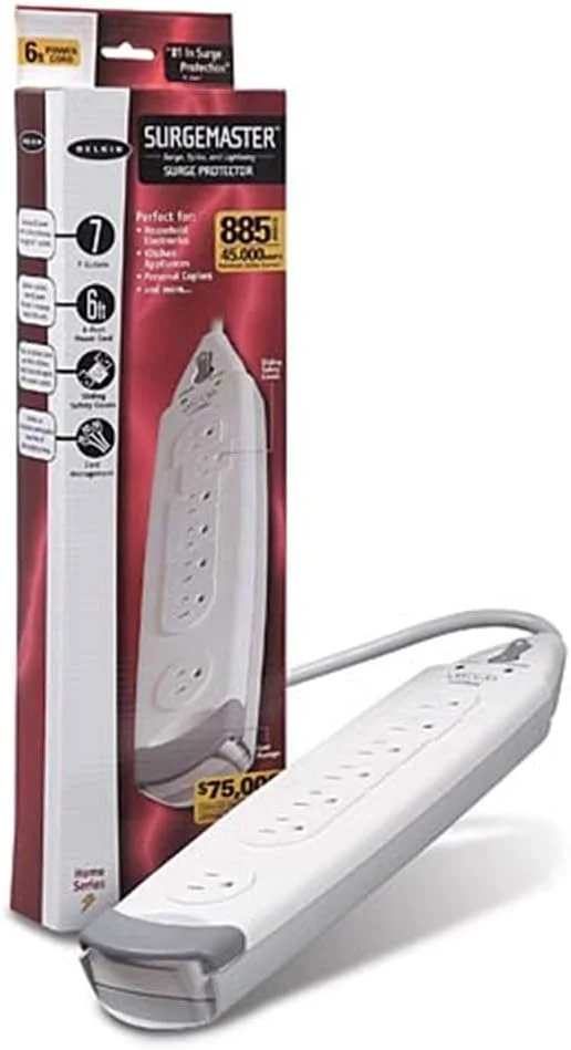 محافظ برق 7 پریز بلکین سری Home SurgeMaster (سفید)