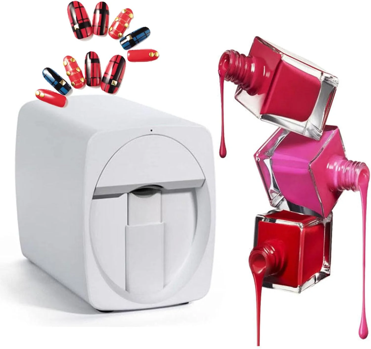 دستگاه چاپگر سه بعدی هوشمند ناخن، تشخیص هوش مصنوعی سطح ناخن، شناسایی خودکار - پشتیبانی از WiFi/DIY/USB، ربات چاپ ناخن DIY، برای سالن ناخن خانگی، سفید دستگاه چاپگر سه بعدی هوشمند ناخن، تشخیص هوش مصنوعی سطح ناخن، شناسایی خودکار - پشتیبانی از WiFi/DIY/USB، ربات چاپ ناخن DIY، برای سالن ناخن خانگی، سفید