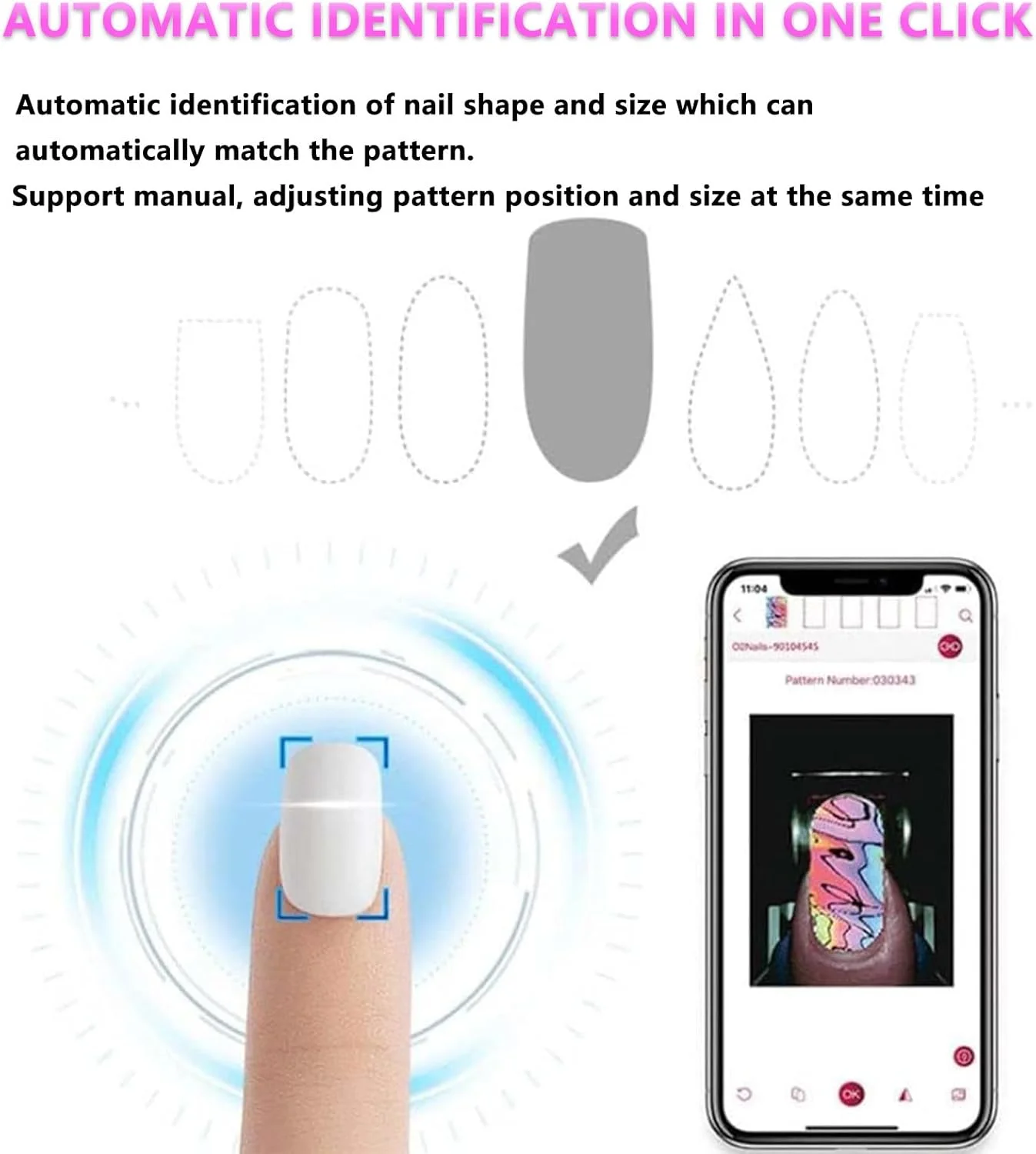 دستگاه چاپ ناخن سه بعدی هوشمند اتوماتیک، دستگاه طراحی ناخن قابل حمل موبایل، چاپگر دیجیتال حرفه ای برای هنر ناخن، طرح DIY دستگاه چاپ ناخن سه بعدی هوشمند اتوماتیک، دستگاه طراحی ناخن قابل حمل موبایل، چاپگر دیجیتال حرفه ای برای هنر ناخن، طرح DIY