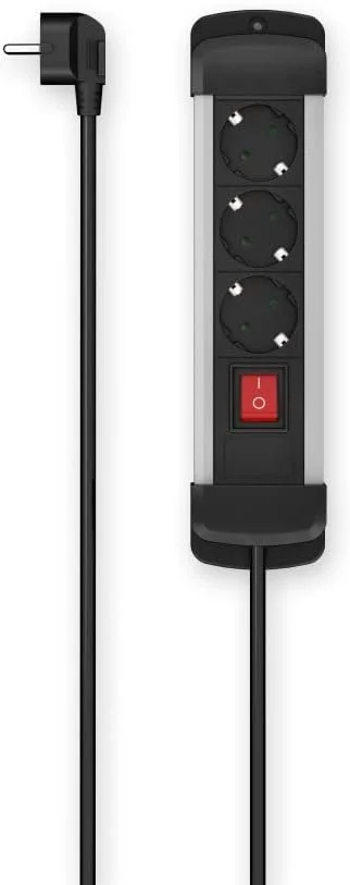 محافظ برق هوشمند هاما 00223101 با 3 خروجی AC و طول 1.5 متر