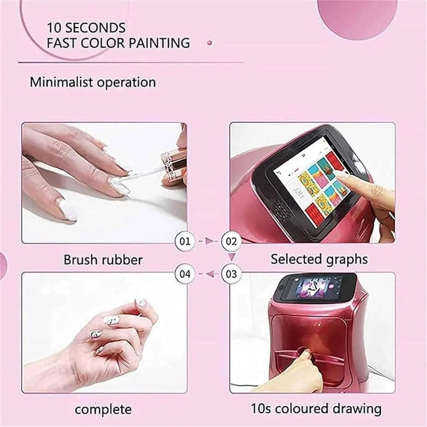 دستگاه چاپ ناخن موبایل با صفحه لمسی سه بعدی، دستگاه چاپگر ناخن هنری هوشمند خودکار چند منظوره با پشتیبانی از WiFi/DIY/USB، برای استودیوهای عروسی، فروشگاه های مد، سالن های زیبایی دستگاه چاپ ناخن موبایل با صفحه لمسی سه بعدی، دستگاه چاپگر ناخن هنری هوشمند خودکار چند منظوره با پشتیبانی از WiFi/DIY/USB، برای استودیوهای عروسی، فروشگاه های مد، سالن های زیبایی