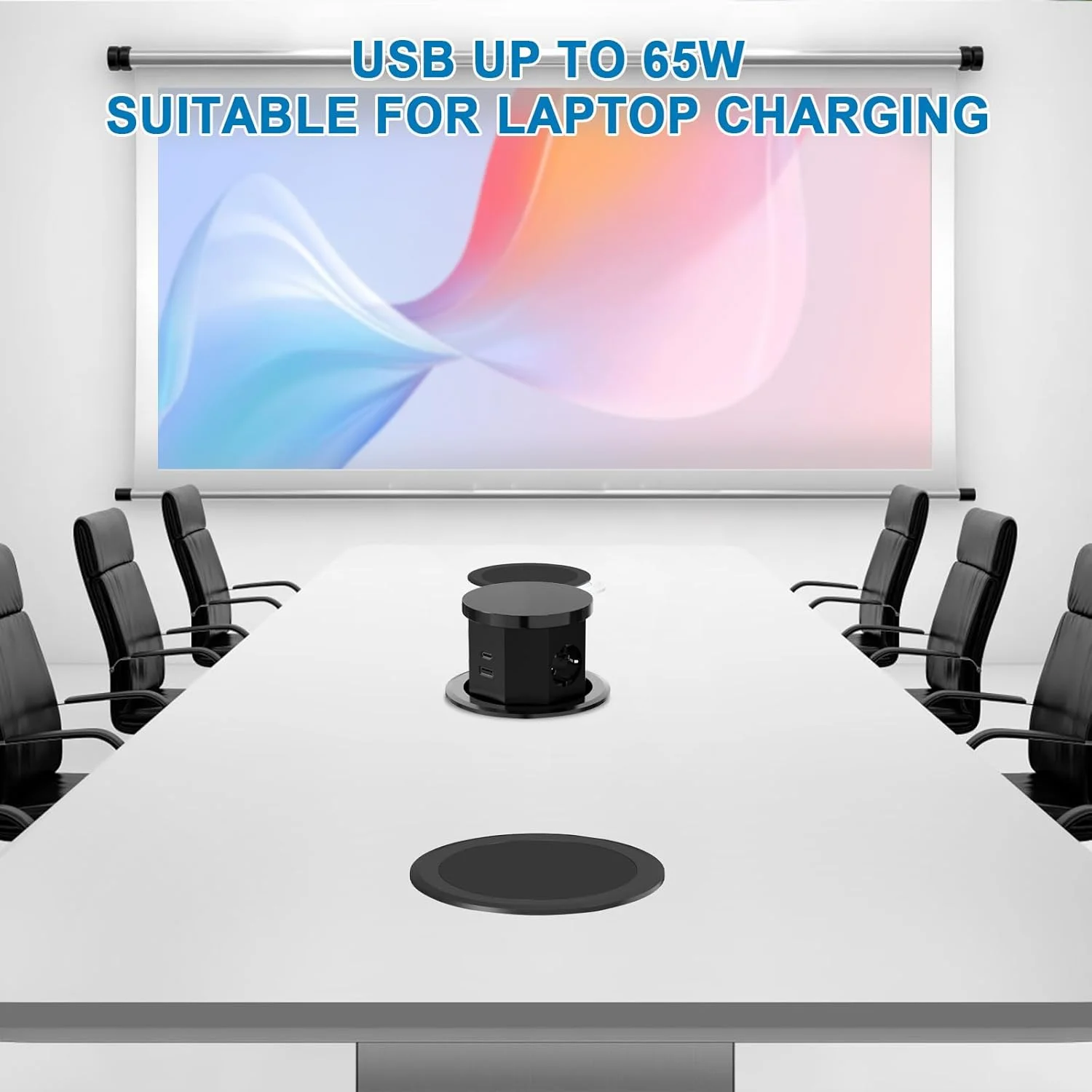 پریز توکار بالابر CHENGPI با شارژ بیسیم، چندراهی برق توکار با پریزها، USB، Type C، چندراهی برق صرفهجویی در فضا برای آشپزخانه، دفتر و میز کار پریز توکار بالابر CHENGPI با شارژ بیسیم، چندراهی برق توکار با پریزها، USB، Type C، چندراهی برق صرفهجویی در فضا برای آشپزخانه، دفتر و میز کار