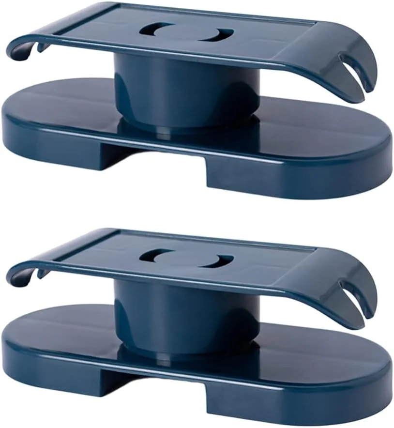 2 عدد نگهدارنده چندراهی برق دیواری، خودچسب، پلاستیکی، بدون نیاز به سوراخکاری، مدیریت کابل