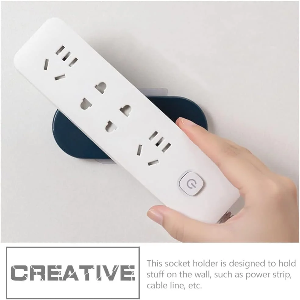 2 عدد نگهدارنده چندراهی برق دیواری، خودچسب، پلاستیکی، بدون نیاز به سوراخکاری، مدیریت کابل 2 عدد نگهدارنده چندراهی برق دیواری، خودچسب، پلاستیکی، بدون نیاز به سوراخکاری، مدیریت کابل