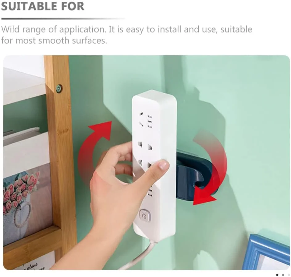 2 عدد نگهدارنده چندراهی برق دیواری، خودچسب، پلاستیکی، بدون نیاز به سوراخکاری، مدیریت کابل 2 عدد نگهدارنده چندراهی برق دیواری، خودچسب، پلاستیکی، بدون نیاز به سوراخکاری، مدیریت کابل