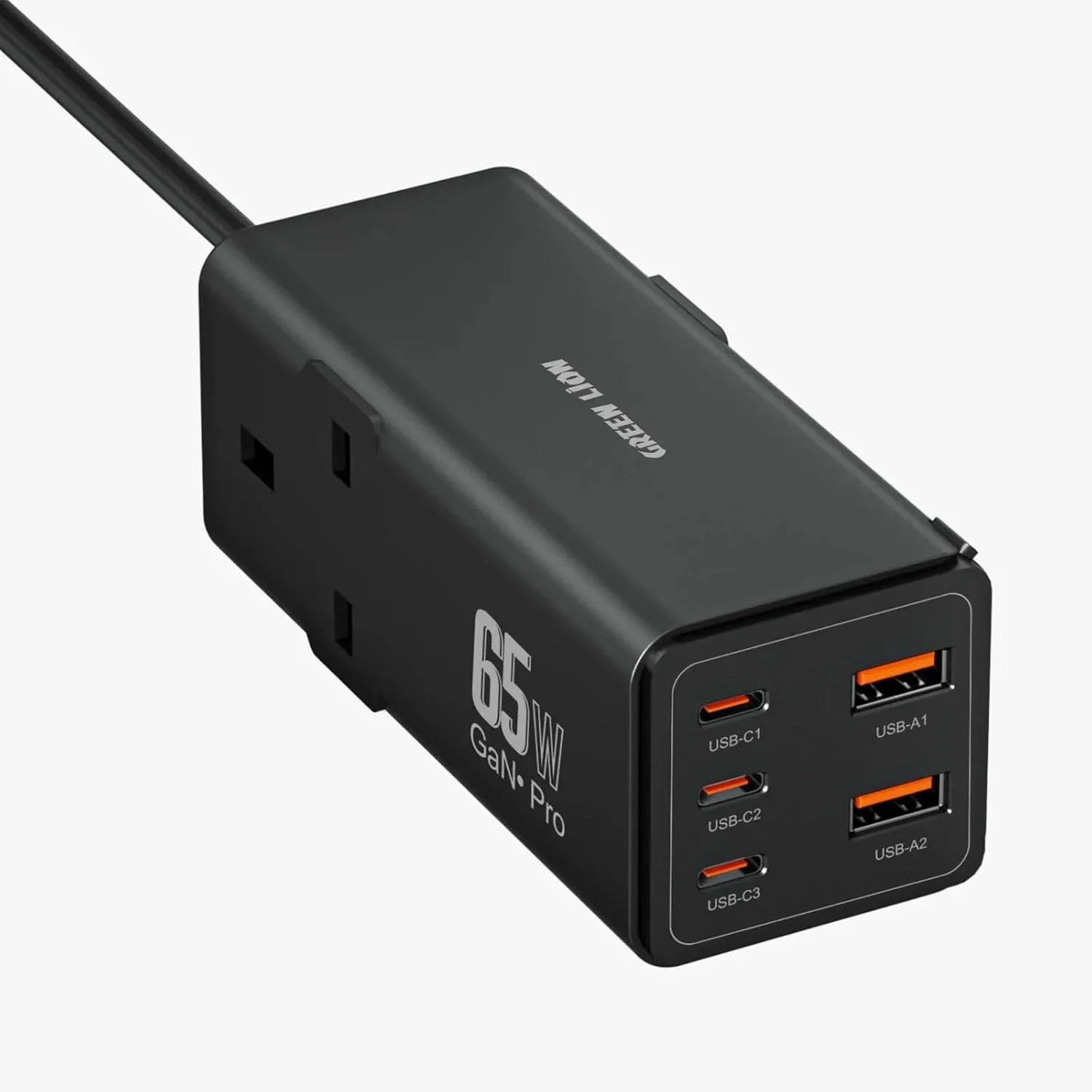 محافظ برق 7 پورت گرین لاین GaN 65W - مشکی