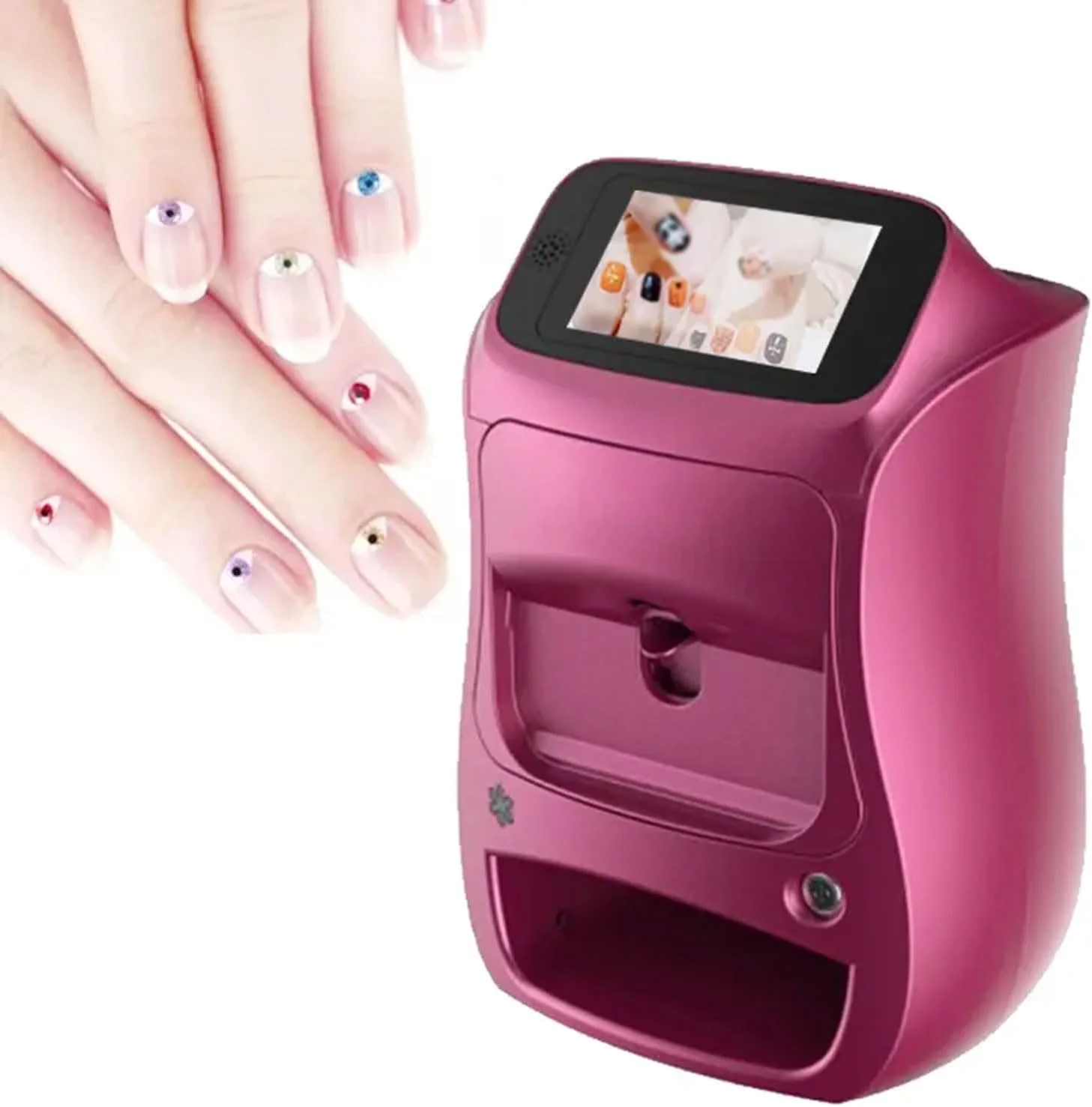 دستگاه چاپ ناخن سه بعدی قابل حمل، دستگاه هوشمند DIY با رزولوشن 1200dpi و صفحه لمسی 5 اینچی، فن براشلس DC، ست مانیکور سالن برای خانه، مراکز خرید، سالن ها، آرایشگاه ها دستگاه چاپ ناخن سه بعدی قابل حمل، دستگاه هوشمند DIY با رزولوشن 1200dpi و صفحه لمسی 5 اینچی، فن براشلس DC، ست مانیکور سالن برای خانه، مراکز خرید، سالن ها، آرایشگاه ها