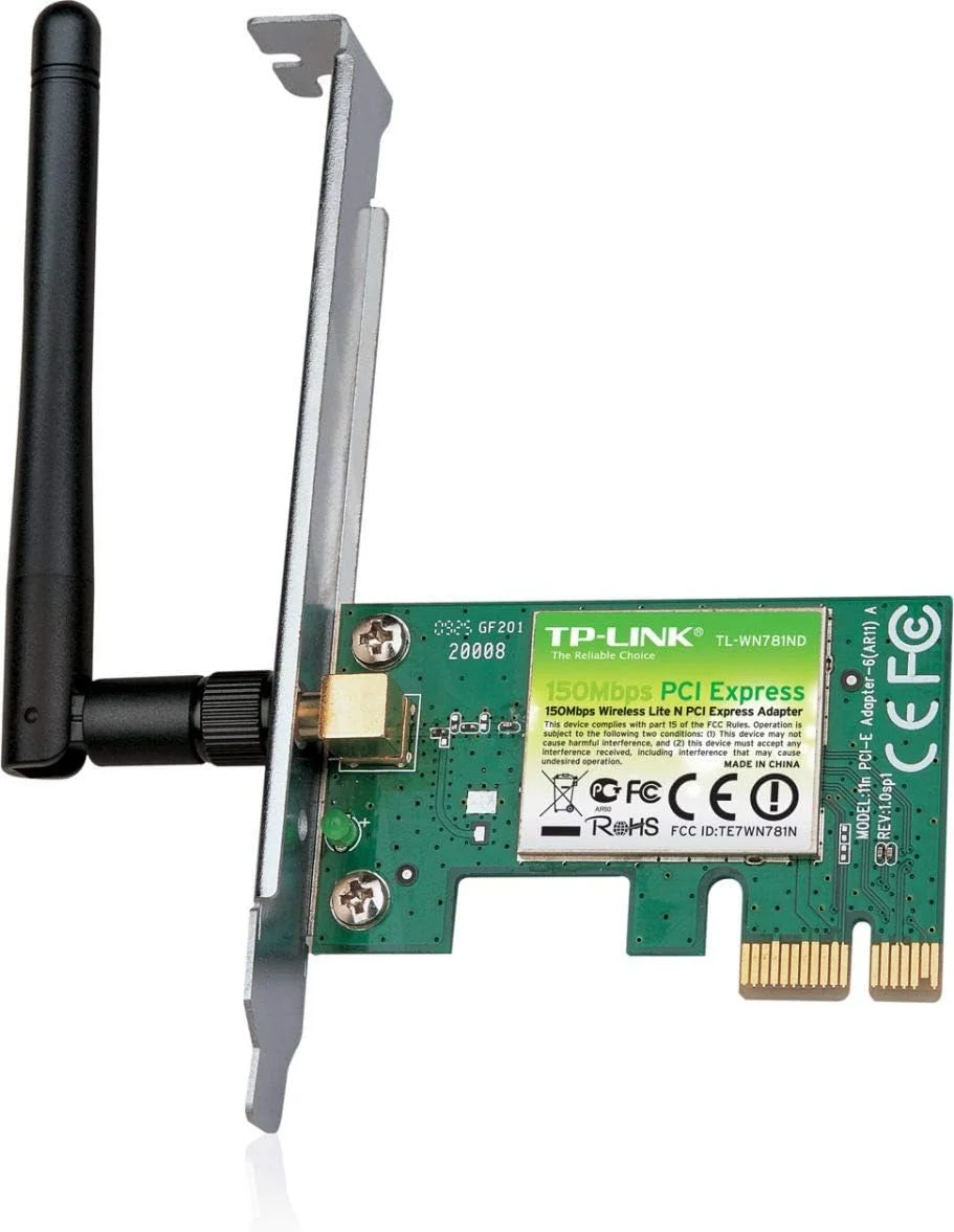 آداپتور PCI Express وایرلس N تی پی-لینک 150Mbps مدل TL-WN781ND