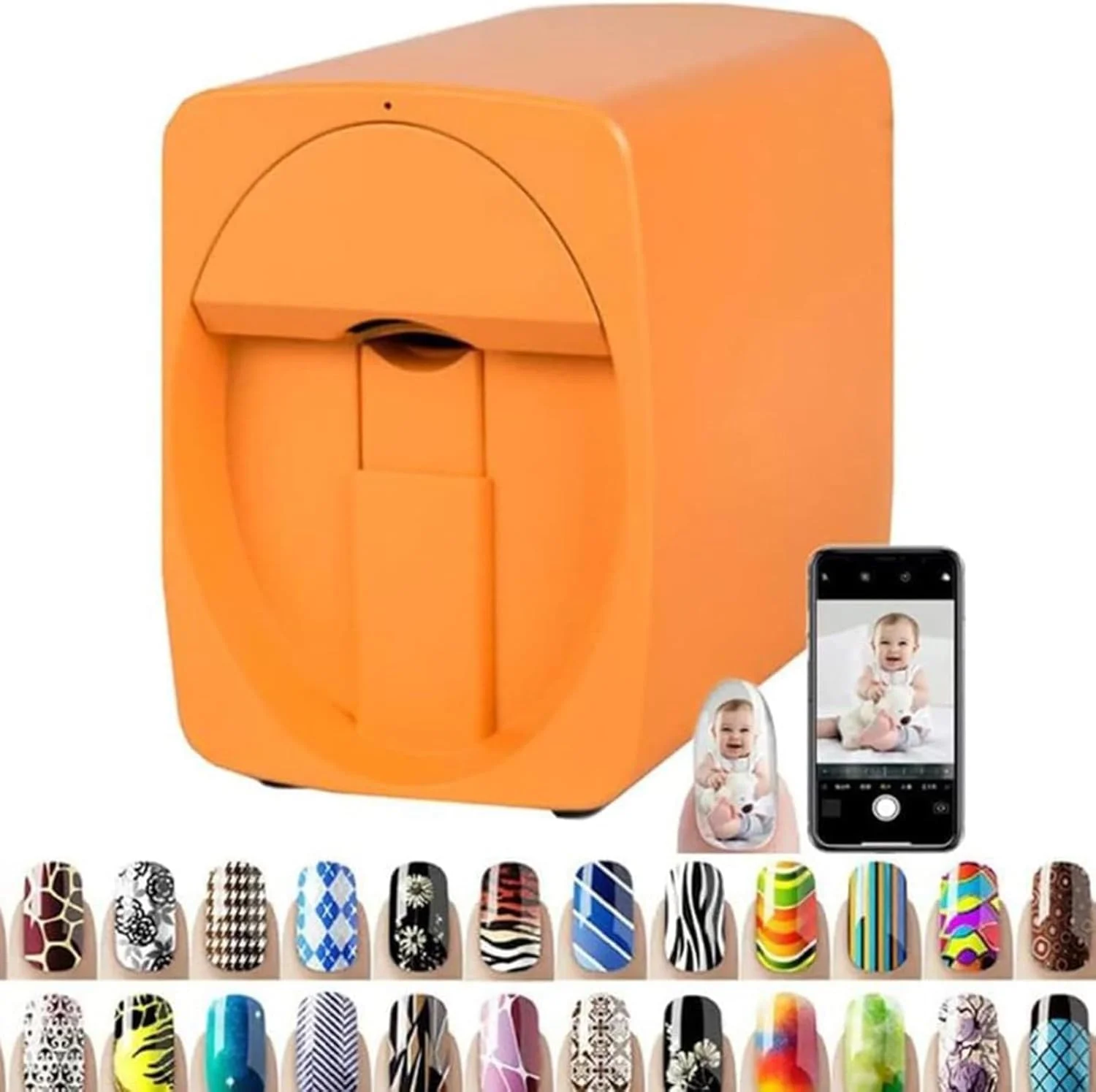 دستگاه چاپ ناخن دیجیتال موبایل JFKJKJW، دستگاه ربات چاپ ناخن موبایل با صفحه لمسی سه بعدی و بدنه فلزی، دارای بیش از 1500 تصویر، صورتی (نارنجی) دستگاه چاپ ناخن دیجیتال موبایل JFKJKJW، دستگاه ربات چاپ ناخن موبایل با صفحه لمسی سه بعدی و بدنه فلزی، دارای بیش از 1500 تصویر، صورتی (نارنجی)