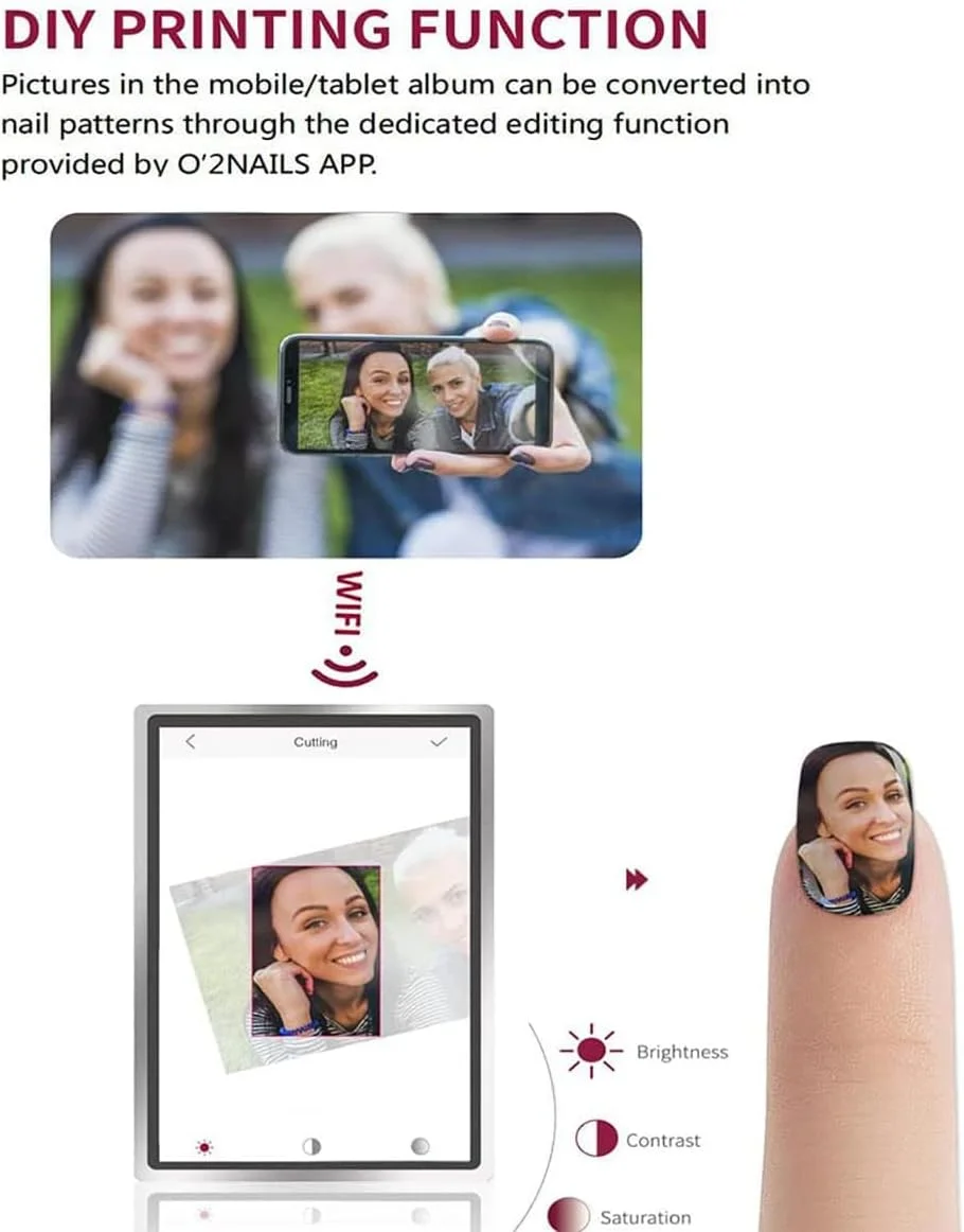 دستگاه چاپگر هوشمند ناخن سه بعدی، چاپگر هوشمند دیجیتال ناخن - پشتیبانی از DIY/App/Wifi/Usb، برای کودکان/سالن ناخن/ناخن کاران/علاقه مندان به ناخن دستگاه چاپگر هوشمند ناخن سه بعدی، چاپگر هوشمند دیجیتال ناخن - پشتیبانی از DIY/App/Wifi/Usb، برای کودکان/سالن ناخن/ناخن کاران/علاقه مندان به ناخن