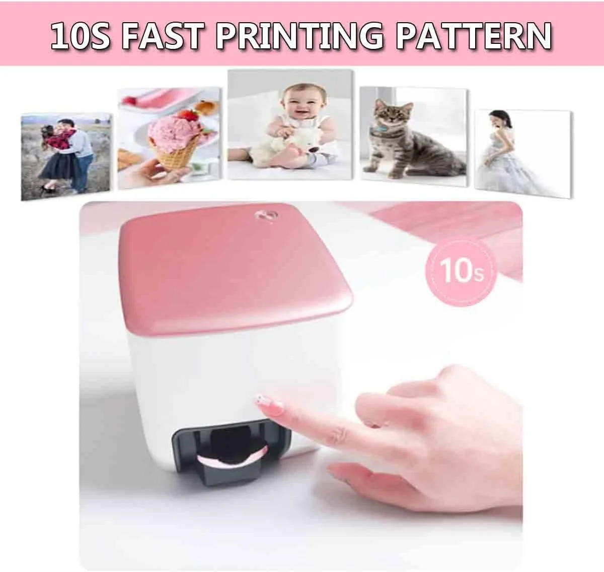 دستگاه چاپ ناخن سه بعدی دیجیتال اتوماتیک، 4800dpi، چاپ 10 ثانیه ای، با کنترل برنامه و شناسایی لبه های ناخن برای استودیو ناخن/دوستداران ناخن/مانیکوریست دستگاه چاپ ناخن سه بعدی دیجیتال اتوماتیک، 4800dpi، چاپ 10 ثانیه ای، با کنترل برنامه و شناسایی لبه های ناخن برای استودیو ناخن/دوستداران ناخن/مانیکوریست