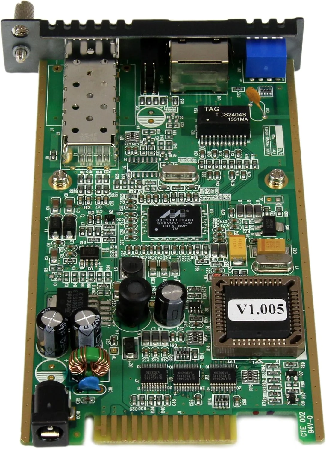 ماژول کارت مبدل فیبر به اترنت گیگابیتی StarTech.com با اسلات SFP باز - مبدل فیبر به اترنت - مبدل رسانه اترنت (ET91000SFP2C)